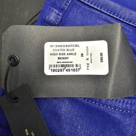 NWT RAG & BONE NY HIGH RISE ANKLE SKINNY JEANS - Picture 5 of 6